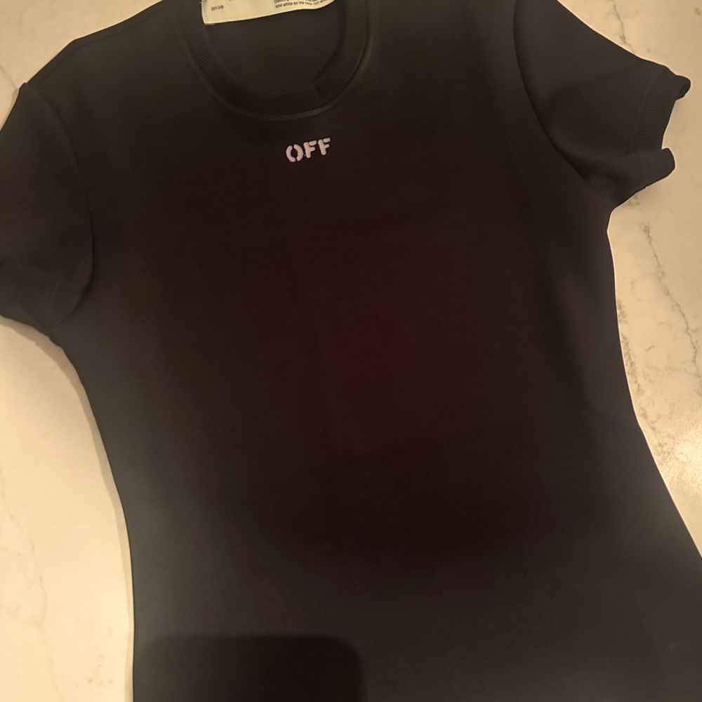 OFF WHITE POLYESTER TOP